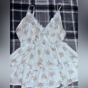 floral lace babydoll top